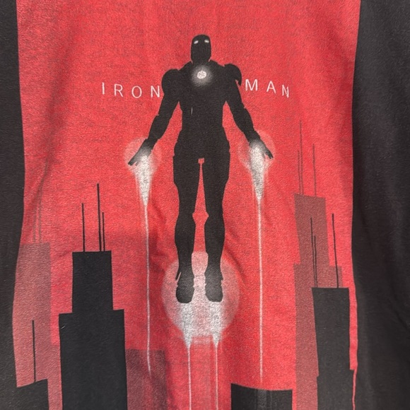 Marvel Iron Man Black Long Sleeve Shirt - Picture 2 of 3